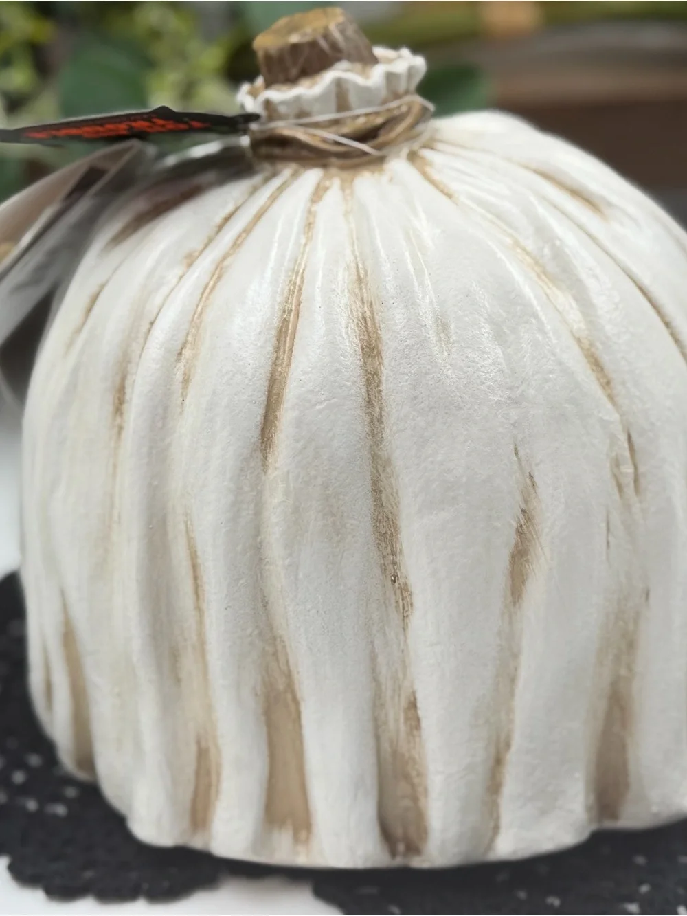 Viral toil & trouble led ghost pumpkin ceramic halloween decor 7”